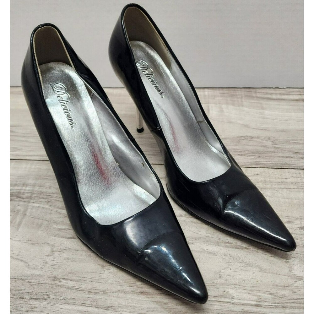 Paprika High Heels Black Stiletto Shoes Womens Size 7.5